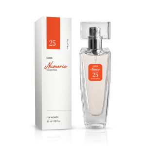Woda perfumowana nr 25, 50 ml
 
 Magiczny, odurzający korzenny zapach w połączeniu z ciepłym kwiatowym oddechem róży i jaśminu na łożu zmysłowych drzewnych i piżmowych nut w orzeźwiającym obłoku aldehydów. Elegancki zapach dla wykwintnej kobiety.

 Rodzina zapachów: orientalne

Nuty głowy: pomarańcza, bergamota, odcienie zieleni
Nuty serca: jaśmin, goździk
Nuty bazowe: cedr, wetyweria, drzewo sandałowe, piżmo