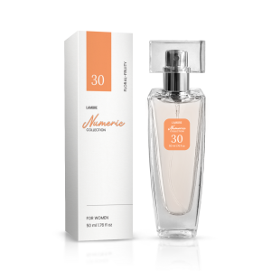 Woda perfumowana nr 30, 50 ml
 
 Owocowa świeżość w wyraźnym połączeniu z zapachami wiosennych hiacyntów na tle ciepłych zmysłowych nut piżma, ambry i czarodziejskiej paczuli. Jasny aromat młodości dla energicznej i dynamicznej kobiety.
 
 Rodzina zapachów: kwiatowo-owocowe

Nuty głowy: cedrat, różowy pieprz
Nuty serca: jaśmin, irys, paczula
Nuty bazowe: wetyweria, piżmo