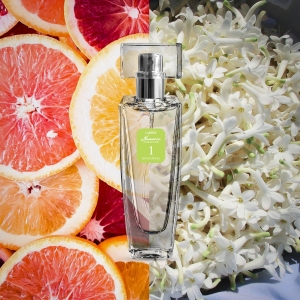 Kolekcja numeryczna, Woda perfumowana, 50 ml, nr 1
 
 Lekki i orzeźwiający, kwiatowo-cytrusowy zapach, w którym rozpoznasz tony grejpfruta, tuberozy i piżma. Połączenie składników tworzy harmonię, która doskonale pasuje do kobiety mającej ochotę przeżywać wciąż nieoczekiwane i nowe doświadczenia, które przynosi jej życie. Zapach dla eleganckiej, dynamicznej i młodej duchem kobiety. Jest idealnym zapachem do tego, aby rozbudzić w kobiecie szczęście i pewność siebie, które odczuwa podczas spotkań z najbliższymi jej osobami. Zapach pasuje do noszenia zarówno w ciągu dnia, jak i na wieczorne  imprezy
 
 Rodzina zapachów: kwiatowo -cytrusowe

Nuty głowy: grejpfrut, pomarańcza, mandarynka
Nuty serca: jaśmin, tuberoza, czarna porzeczka, śliwka
Nuty bazowe: malina, cedr, bursztyn, piżmo